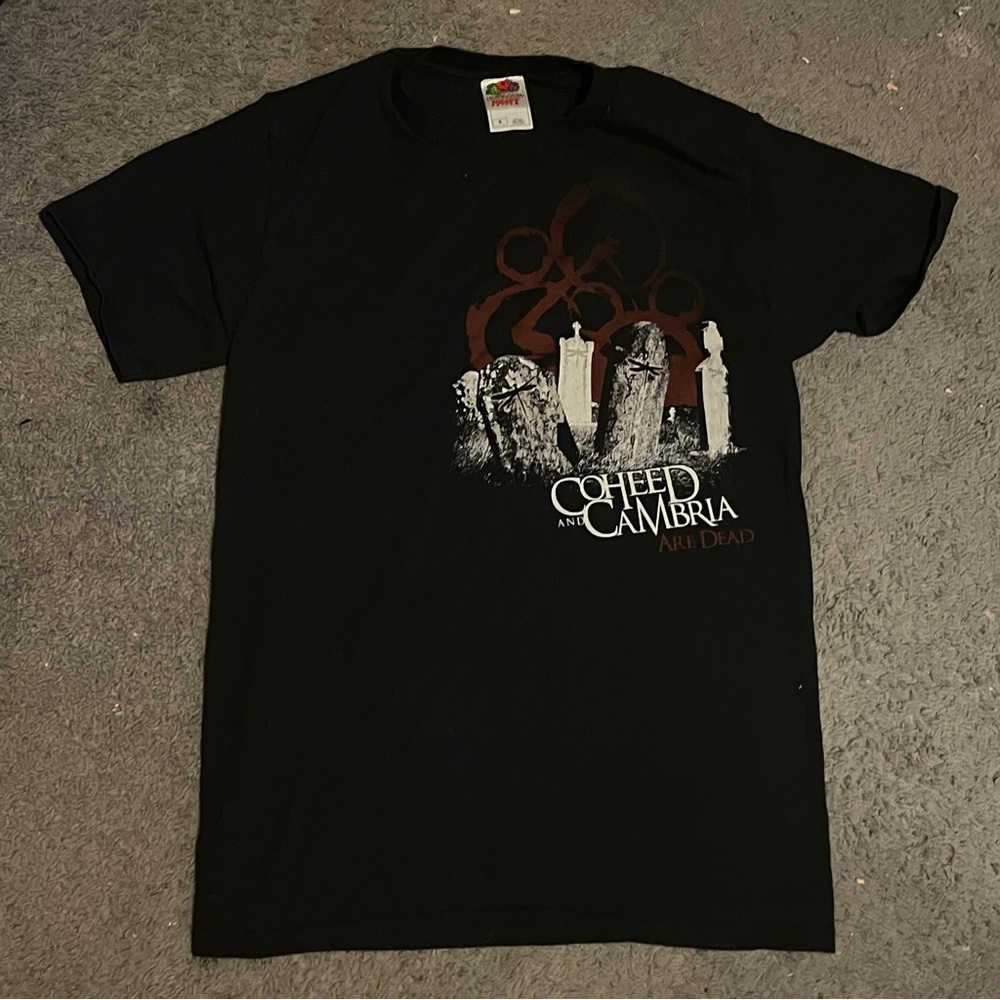 Rare Coheed And Cambria are Dead Tshirt Tee y2k emo scrne crabcore